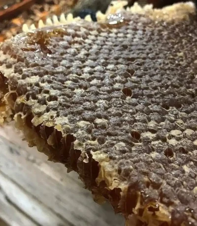 عسل چهل گیاه با موم طبیعی